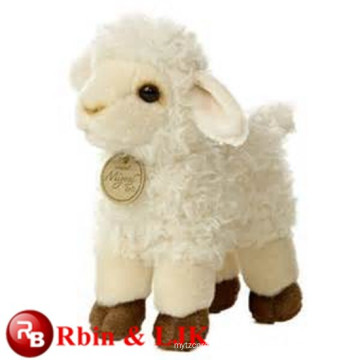 white color stuffed baby lamb toy